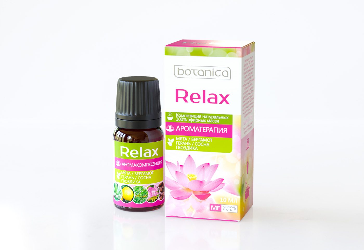 Упаковка эфирное масло Botanica "Relax"